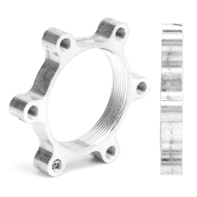 Schijfremflens Schijf 6?gat Draad Zadel Schijfrem Draad Conversie Zadel Adapter Basis48mm Basis white