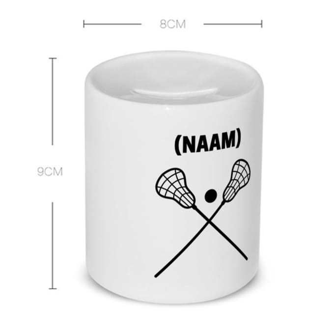 Akyol - lacrosse met eigen naam Spaarpot - Sport - lacrosse - sport - 350 ML inhoud