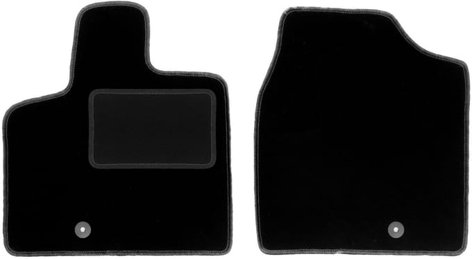 Voormatten zwart voor: Dodge Caravan IV 7-zits (2008-2016)