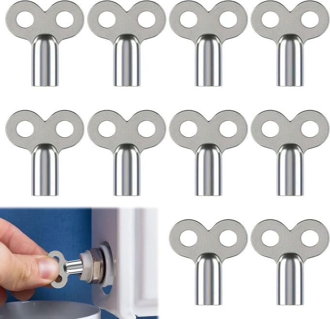 Verwarmingssleutel - Radiator Ontluchter - Centrale Verwarming - Universele Maat - 5 mm Vierkant - Metaal