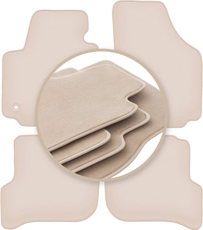 PREMIUM beige matten voor: Seat Altea XL minivan 08.2008-2015
