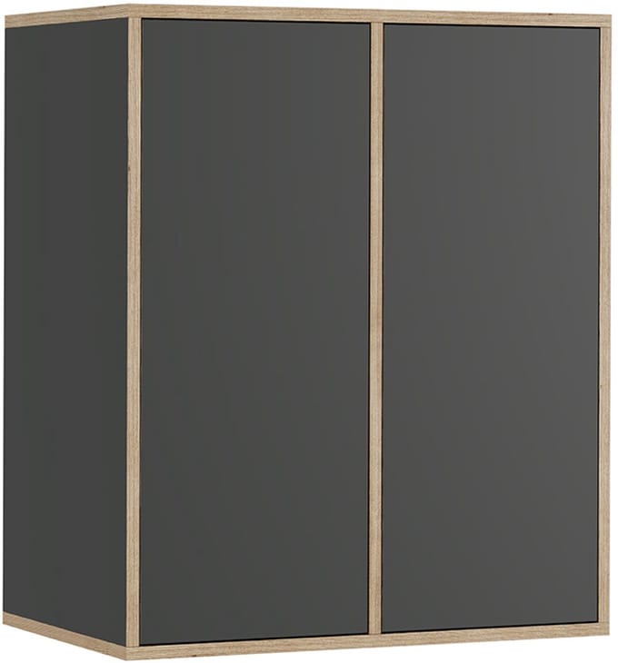 Vicco Tetrix Wandrek – 63 x 75 cm met 2 deuren Antraciet