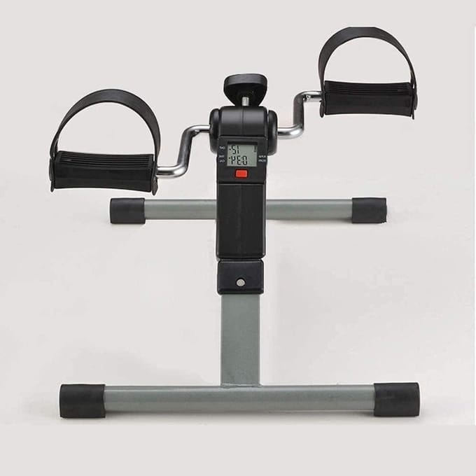 Mini Oefenfiets - Pedaal Trainer - Revalidatie Training - Compact Vouwontwerp - 28cm Hoog - Grijs