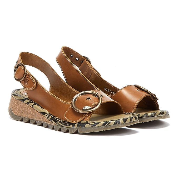 Fly London Tram723fly Vrouw Camel Sandalen
