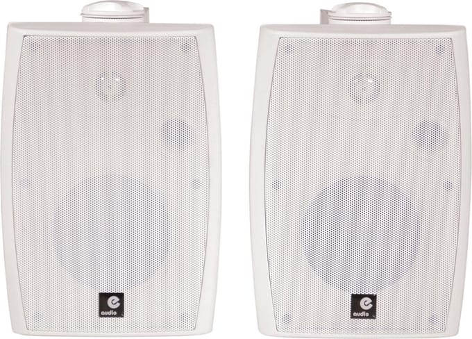 E-Audio 120 Watt Actieve Luidspreker set Wit met Bluetooth 4.0