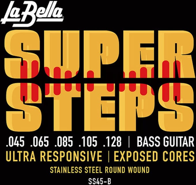 La Bella SS45-B bas snaren 45-128 Super Steps - Snarenset voor 5-string basgitaar