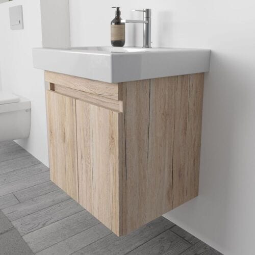 Megabad Profi Collection Vanity unit 2 doors with soft closing and 1 panel, 55 x 56 x 44 cm HMW6056001SEIN060