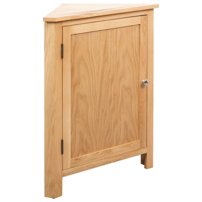 vidaXL - Hoekkast - 59x45x80 - cm - massief - eikenhout