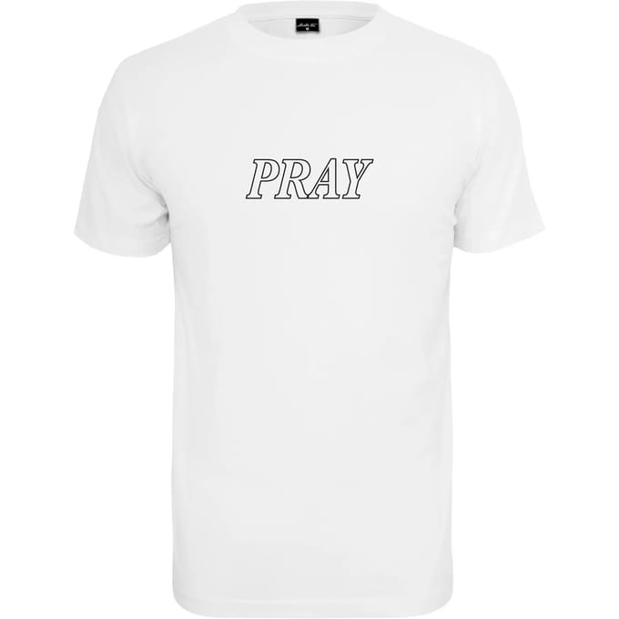 Mister Tee - Pray Hands Heren T-shirt - 2XL - Wit