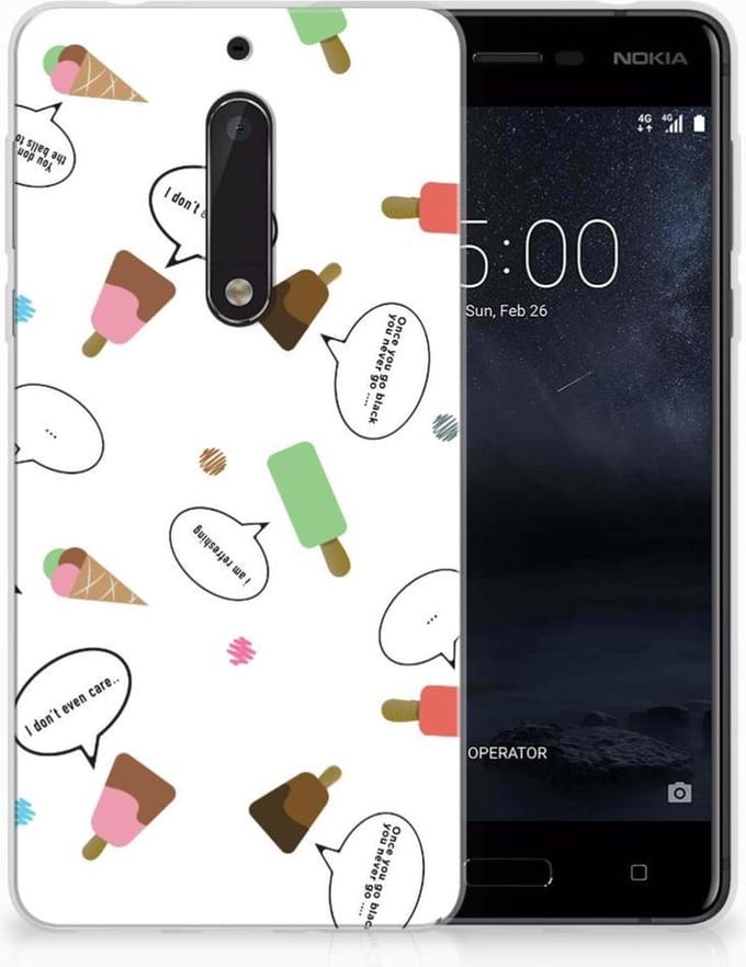 Nokia 5 Siliconen Case IJsjes