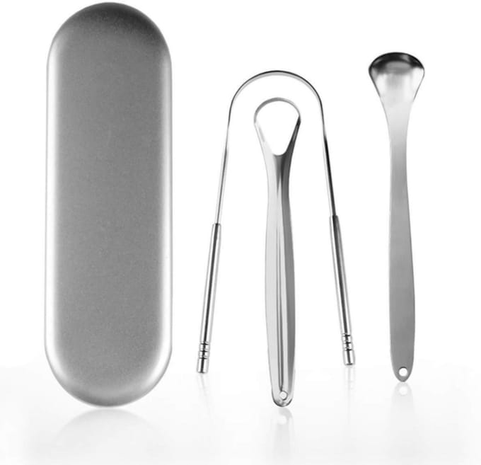 Tongschraper RVS 3-pack