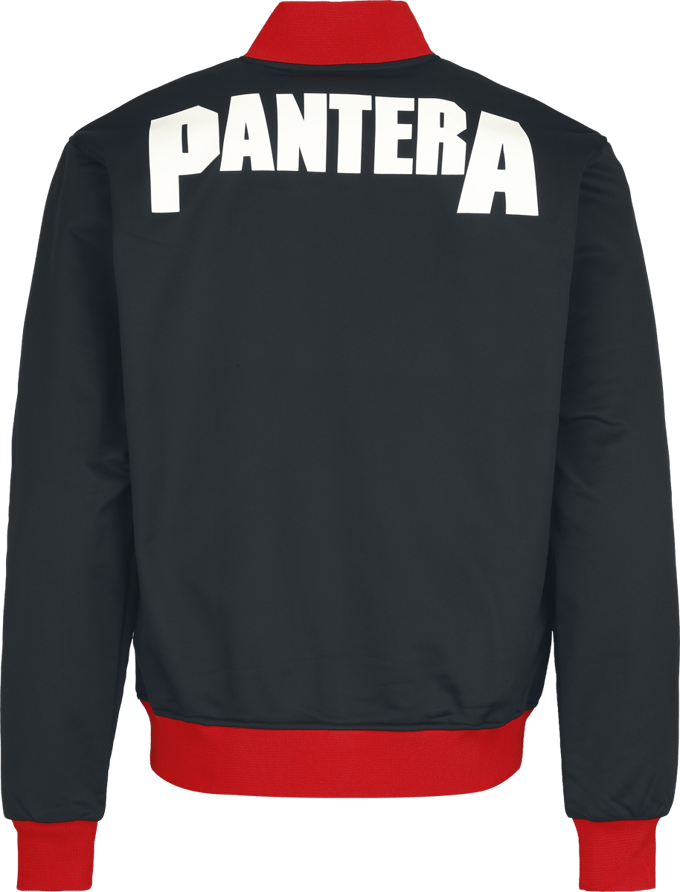 Pantera Soccer Trackjacket Heren Trainingsjas - zwart/rood - M