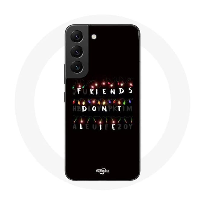 Coque pour Samsung Galaxy S22 - Stranger Things - Affiche Friends Don't Lie - Noir - Plastique - Mixte