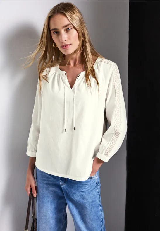 Tuniek met gehaakte details
