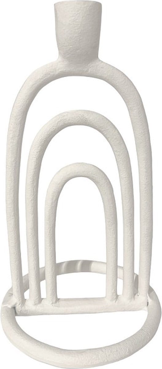 Kandelaar - Nussum - wit 24.5x13.5x13.5