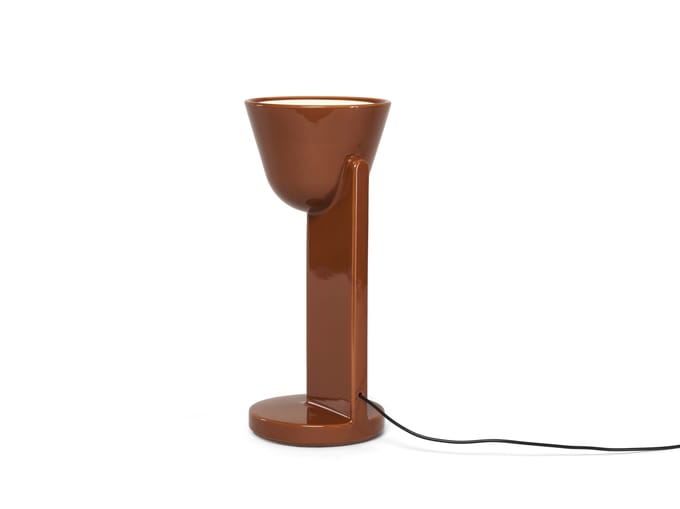 Flos Céramique tafellamp - rust red - up