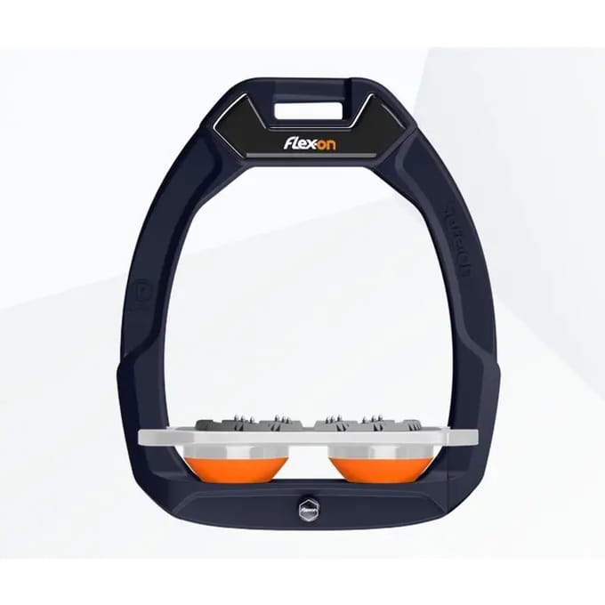 Veiligheids stijgbeugels Plat Ultra Grip Marine/Grijs/Oranje Flex-On Safe-On