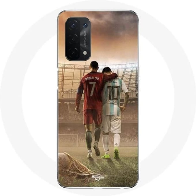Oppo A54 5G hoesje cristiano ronaldo messi geit
