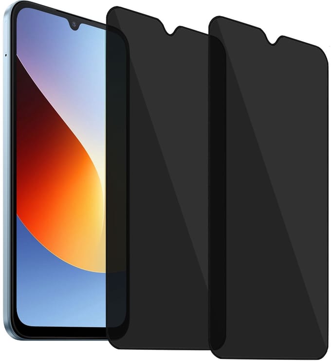 ChiGuard Privacy Screenprotector 2x geschikt voor Xiaomi Redmi A7 Pro 4G Screenprotector - Beschermglas - Privé GuardCover