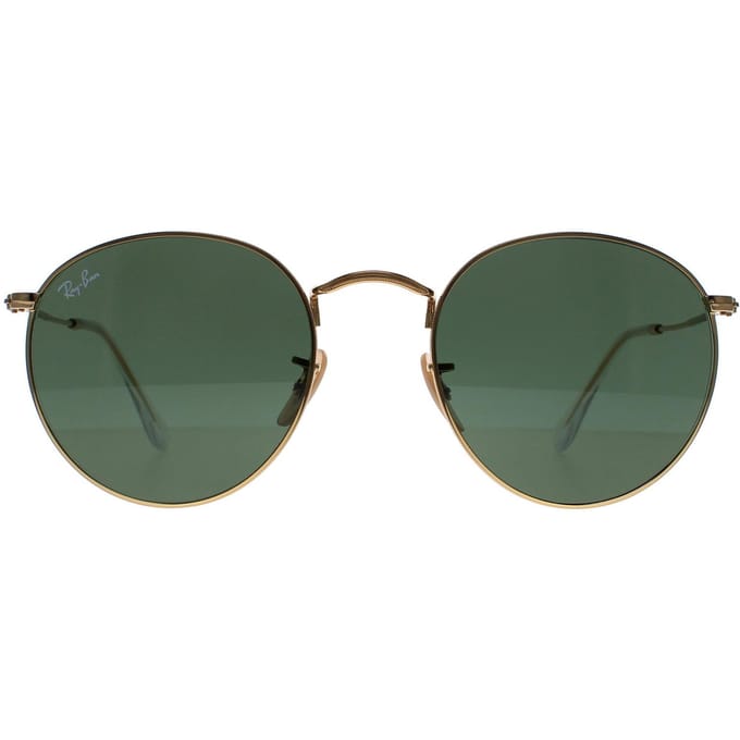 Ray-Ban Zonnebril Round Metal 3447 001 Goudgroen 53mm
