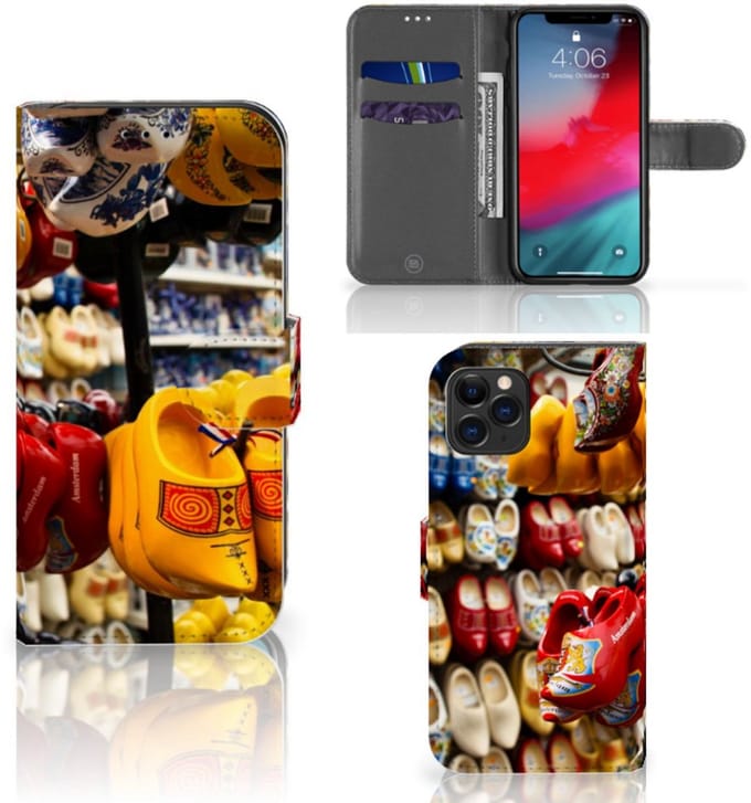 Boekhoesje voor Apple iPhone 11 Pro Flip Cover Klompen