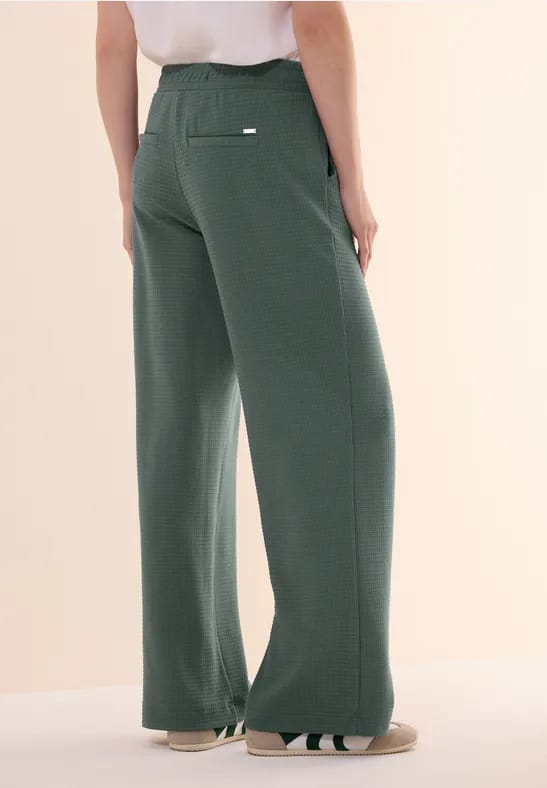 Wide Legs gestructureerde broek