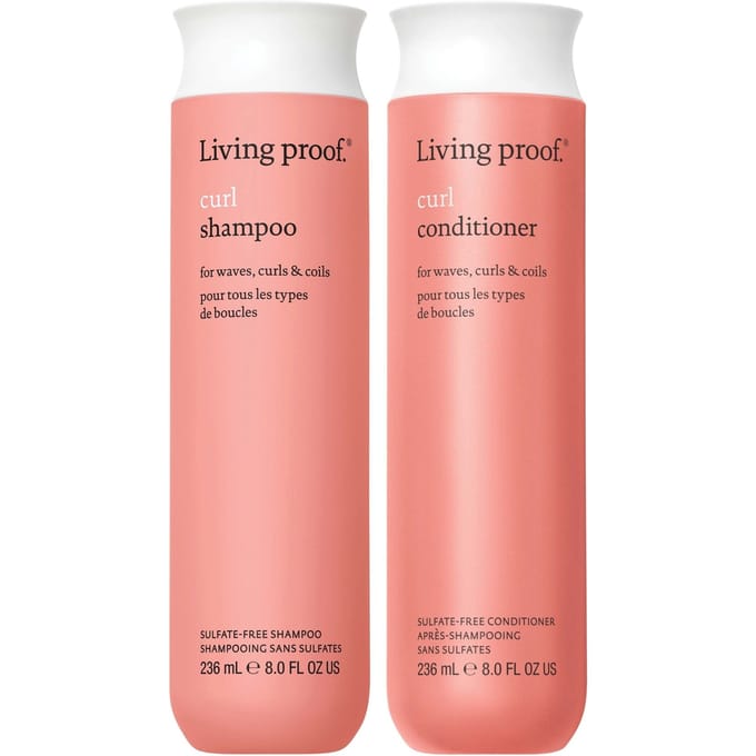 Living Proof Curl Shampoo and Conditioner Bundle for Stronger, Hydrated, Healthier looking curls