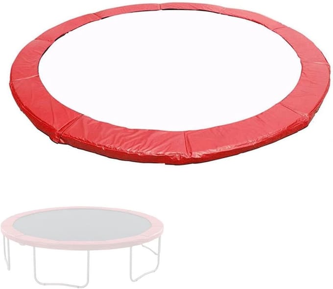 Trampoline Veiligheidskussen - Springhoes Ring - Veilig Spelen - Waterdicht Zonwerend - Diameter 4.88 Meter - Rood