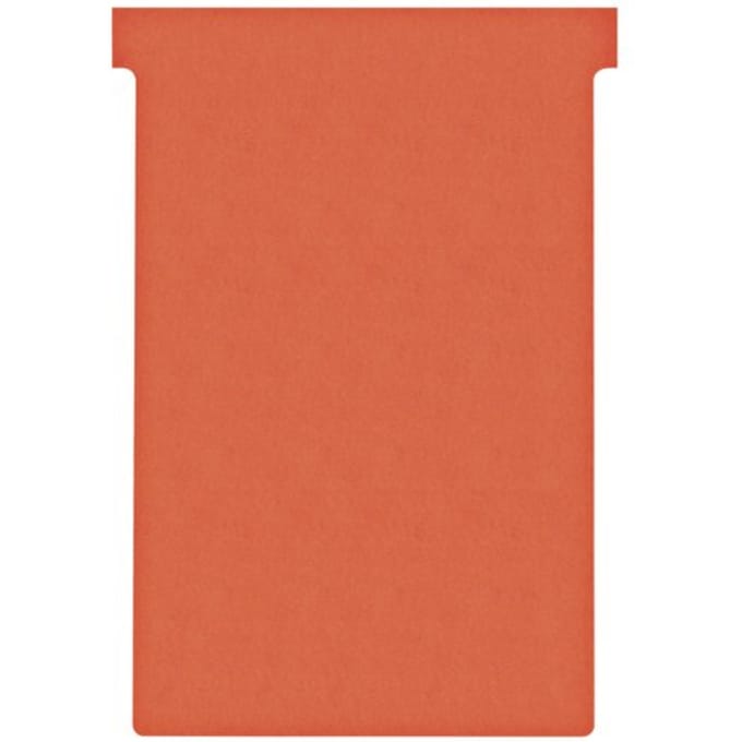 T-kaart nobo nr.4 112mm rood 100 stuks