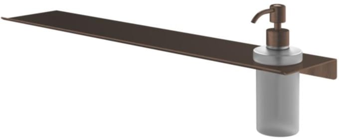 Hotbath &More Shelves - Zeepdispenser - Gematteerd Glas - Voor Planchet - Tuscan Bronze