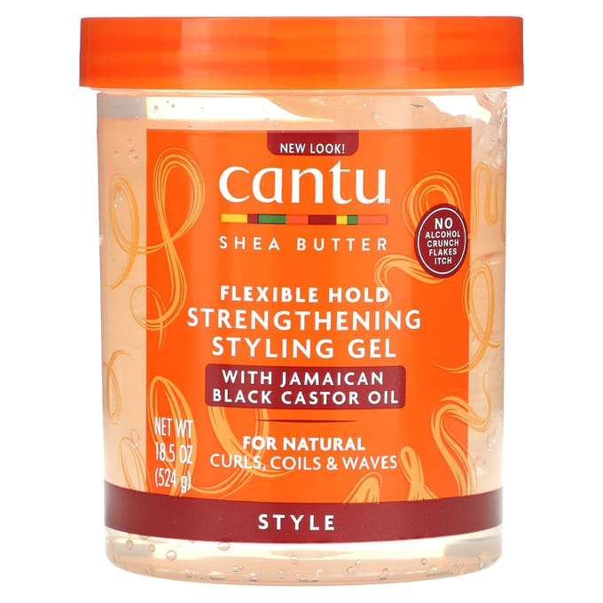 Cantu, sheaboter, flexibele verstevigende stylinggel, 524g (18.5oz) beige