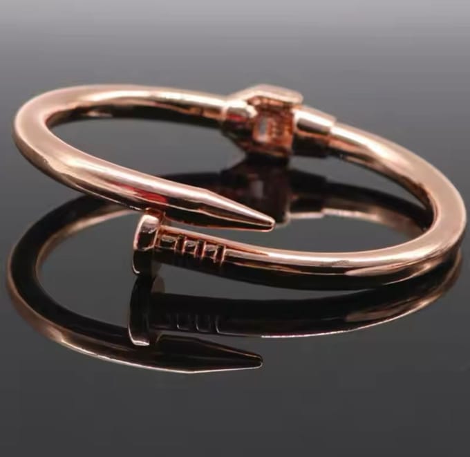 Spijker Armband - Rosé - Armband - Voor Vrouwen - Spijker