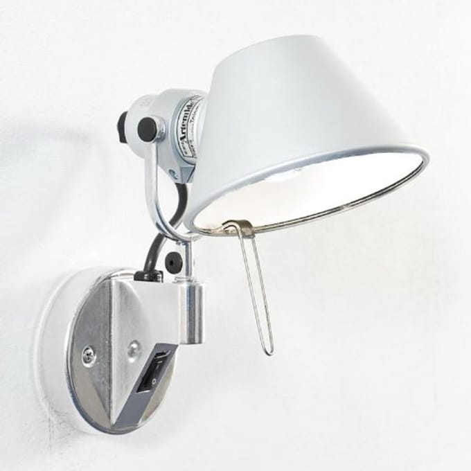 Micro Faretto Wandlamp Aluminium met Schakelaar