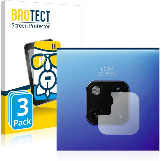 Screenprotector 3 Stuks voor Huawei Mate 20 Pro (ALLEEN Camera Lens) Beschermglas transparant