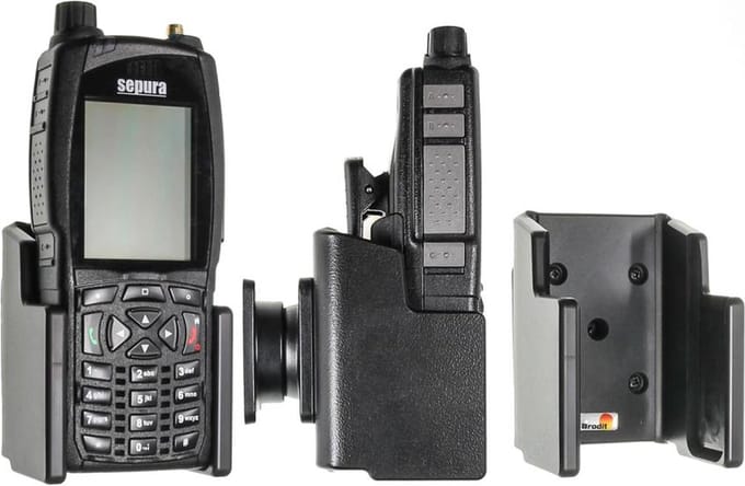 Brodit 511979 houder Passieve houder Tweewegsradio Zwart