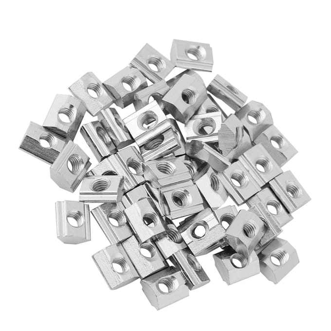 Vernikkeld koolstofstaal schuif T-sleufmoer voor aluminium profielaccessoires (EU20 M5)