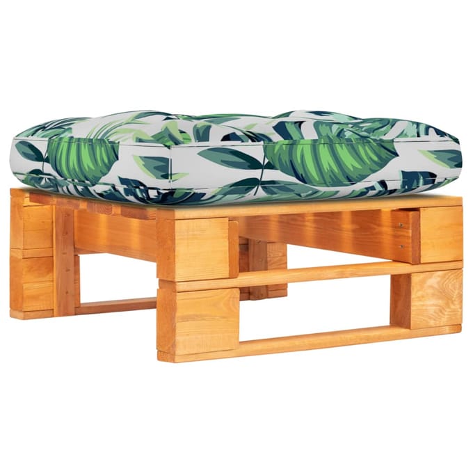vidaXL - Tuinhocker - pallet - honingbruin - geïmpregneerd - grenenhout