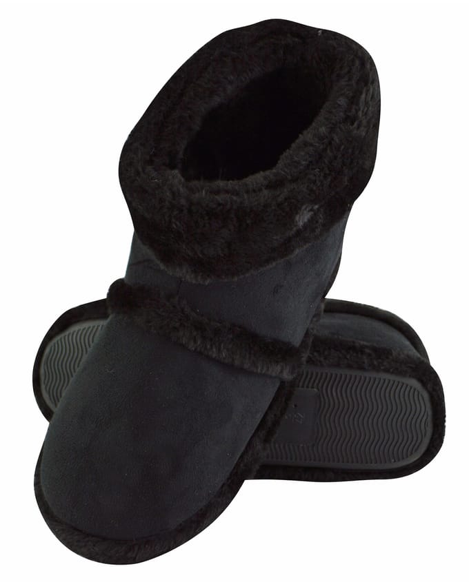 Slipper Snob - Herenlaarsjes met Memory Foam Zool - Zwart