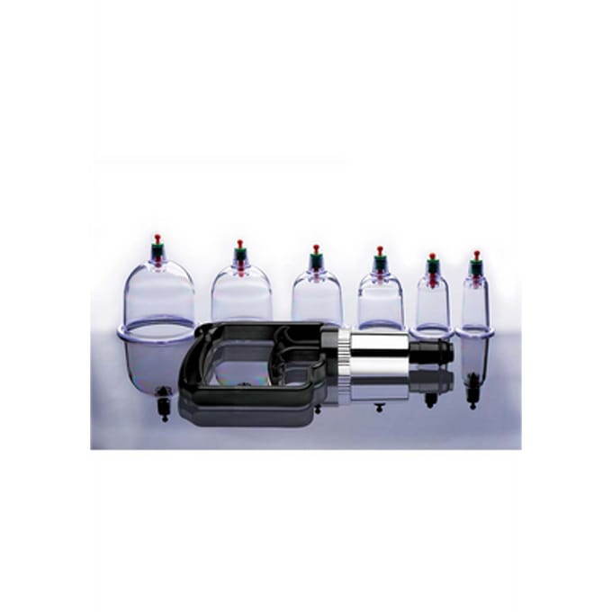 XR Brands Sukshen - 6-Piece Cupping Set clear