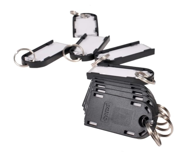 Sleutellabel Pavo Magnettag zwart 10 stuks