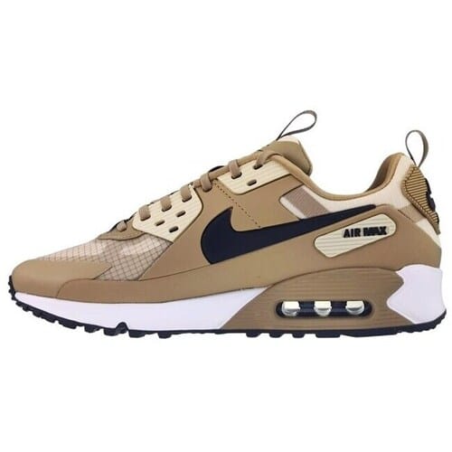 Nike Air Max 90 Drift - Maat 42 - Parachute Beige/Zwart/Summit White/Light Khaki / Bruin Zwart - Air Max - Lifestyle - Heren Sneakers voor Mannen