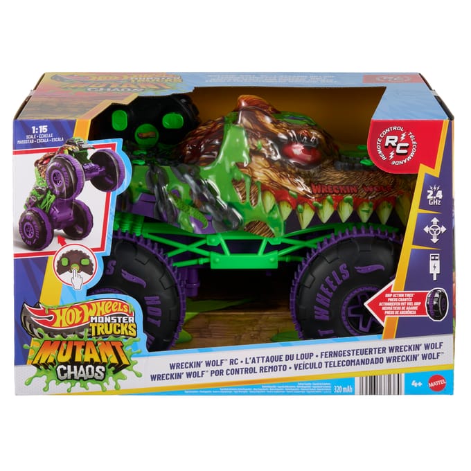 Hot Wheels Monster Trucks RC - Mutant Wreckin' Wolf