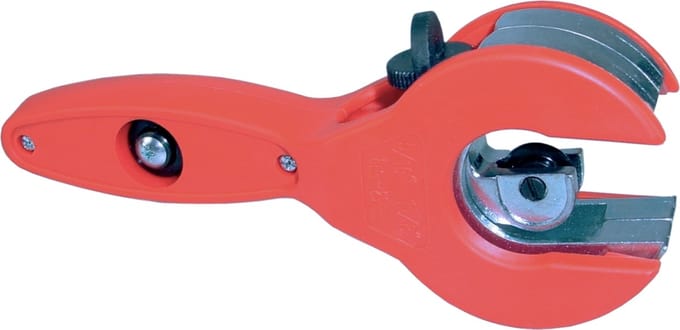 Pijpensnijder met ratel 6-28 mm rood