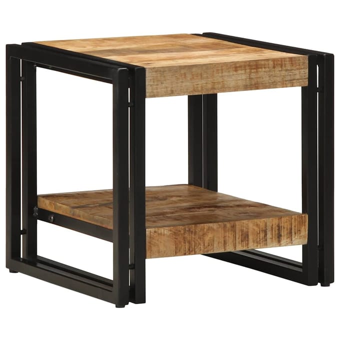 vidaXL - Salontafel - Bruin - 40 - x - 40 - x - 38 - cm - Massief - Mango - Hout
