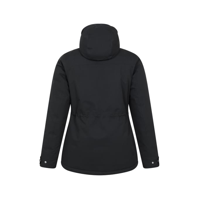 Mountain Warehouse Dames Maple Waterdichte Gevoerde Jas (Zwart)