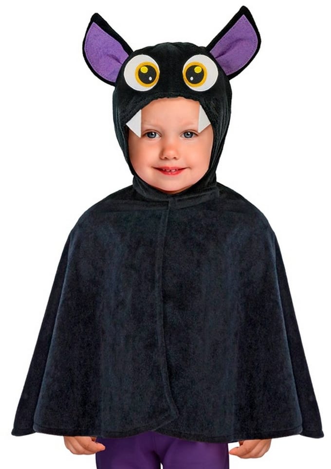 Vleermuis Scherptand Poncho Kind Kostuum