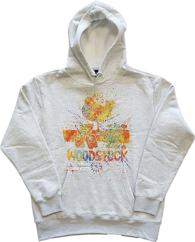 Woodstock - Splatter Hoodie/trui - M - Wit