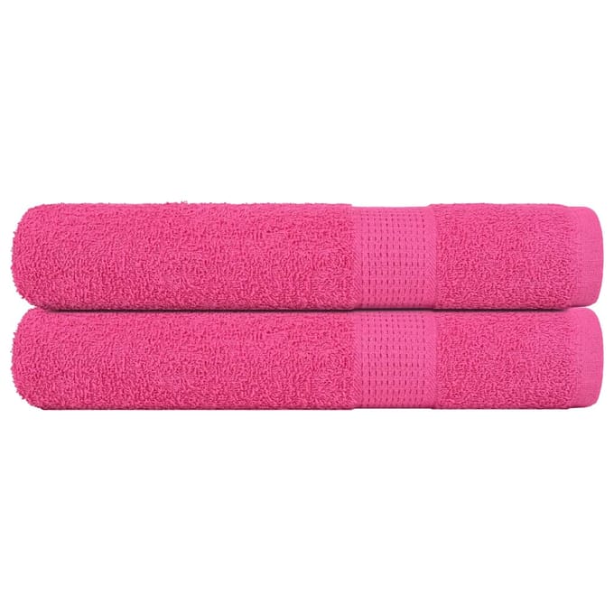 vidaXL - Saunahanddoeken - FROGN - 2 - st - 80x200 - cm - 360 - g/m² - roze
