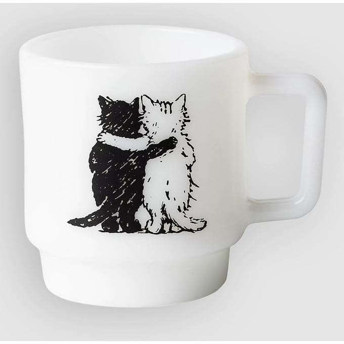 Carhartt WIP Hugging Cats Glass Mok wit