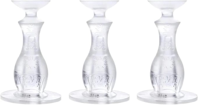Deurstoppers - Wandbeschermers - Stil Binnen - Anti-botsing - 3 stuks - Transparant